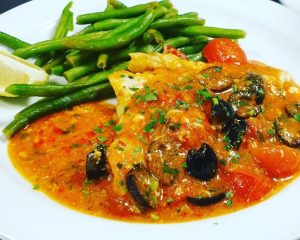 Fish fillet alla pizzaiola