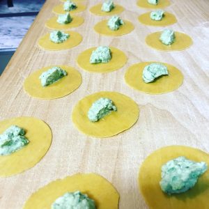 Mezzelune in the making